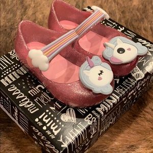 Mini Melissa unicorn shoes